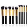 Foundation Brush Loose Powder Brush Eye Shadow Brush Makeup Brush Set 10 Pieces Complete Set Makeup Brush Wooden Handle Fiber Hair Foundation Brush