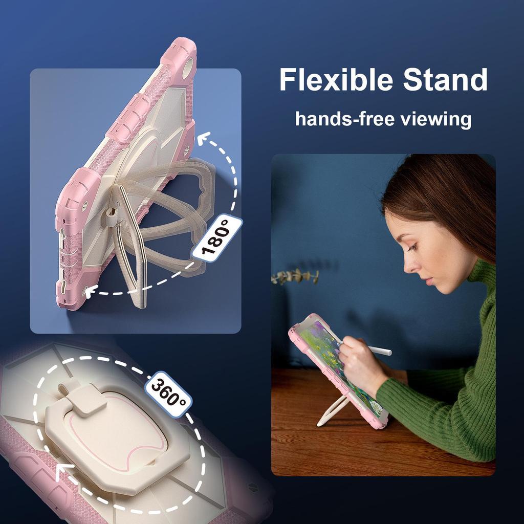 Samsung Tab A9+ 11" Защитный чехол для планшета с защитой от падений и вращением на 360° с подставкой