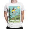 Cyclist and Marmotte poster Funny Graphic 100 Cotton TShirt Cycling Poster Tops Tees For Unisex