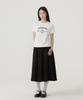 COVERNAT WOMAN Regular Fit Arch Clover Heart T-Shirt White