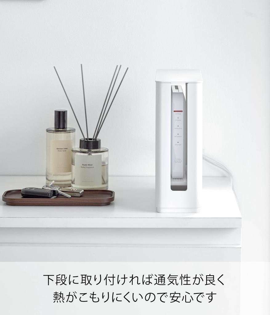 Тонкий кейс для хранения роутера Yamazaki с и Совместимый со Smart 6 Стена 10314 Пинцет для гипсокартона для минимизации отверстия (Ямадзаки Индастриз) Крышка,