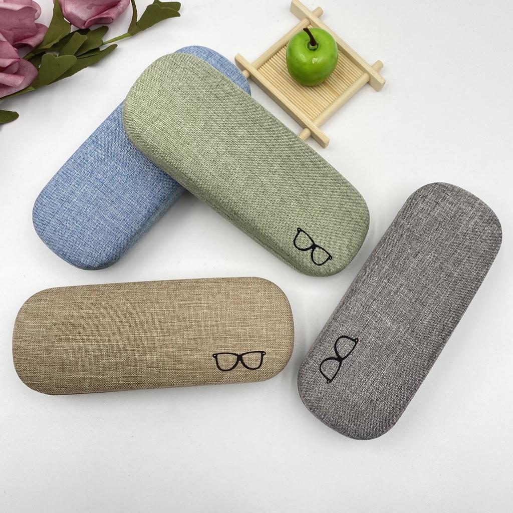 Glasses case Myopia eye box Cotton and linen girl's simple Harajuku boys creative personality portable anti-pressure sunglasses case