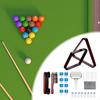 Billiard Ball Rack Table Triangle Heavy Duty Hair Roller Pool for