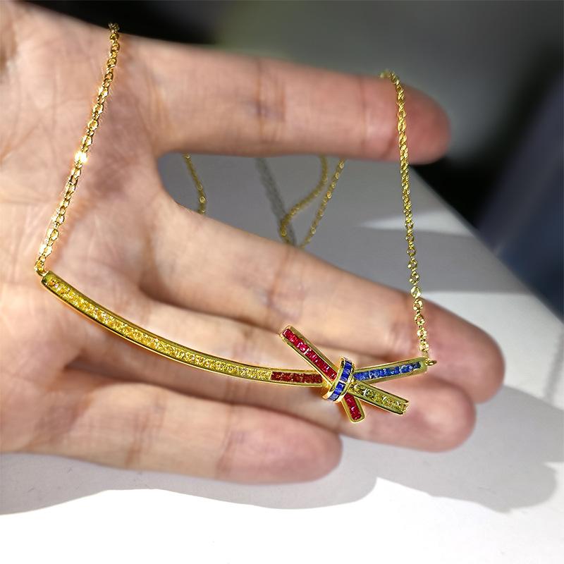 Бирюзовое колье Гальваническое покрытие Креативная мода Женский набор цепочек на ключицу с бабочкой