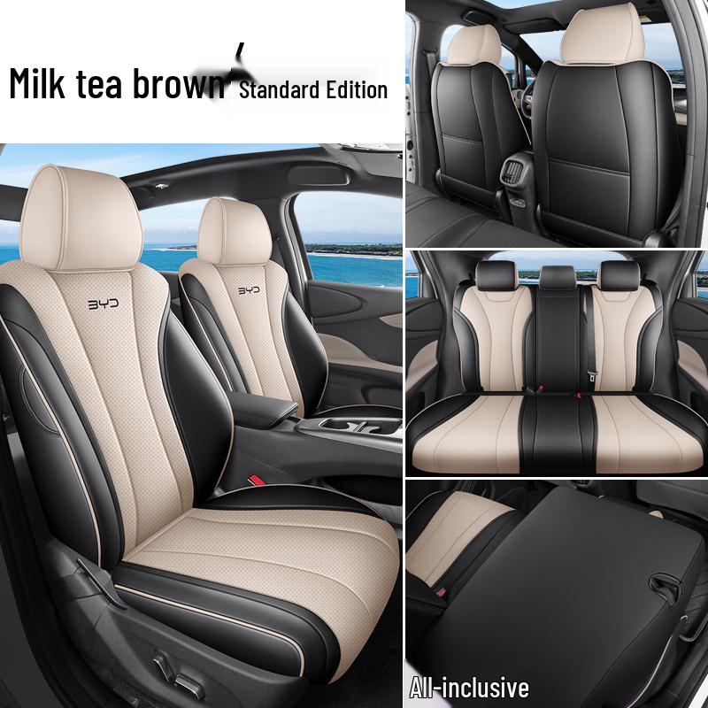 BYD 2025 Dolphin Интеллектуальный чехол на сиденье для вождения: Дышащий, Перфорированный, Всесезонный, Подушка с полным охватом