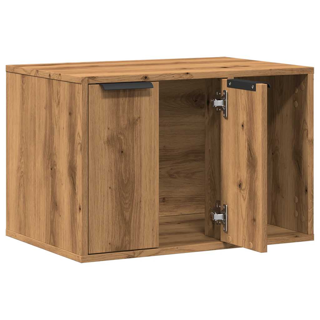 Cat Litter Box Artisan Oak 60x40x40 cm Particleboard