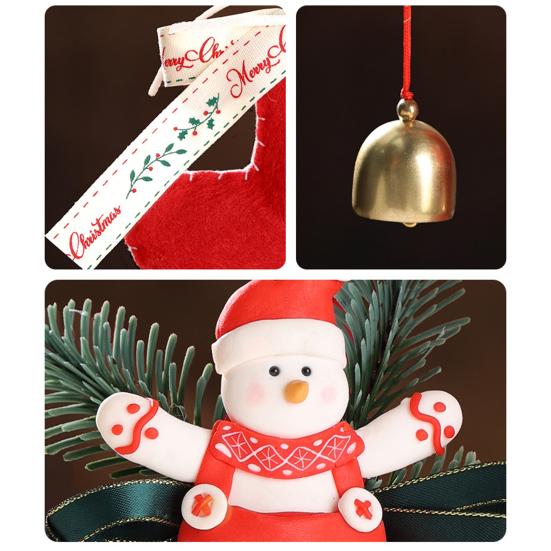 Рождественское украшение Маленький сапожок Варежка Санта Снеговик Пряничный человечек Подвесное украшение на елку Праздничный декоративный кулон для автомобиля для декора стен и дверей