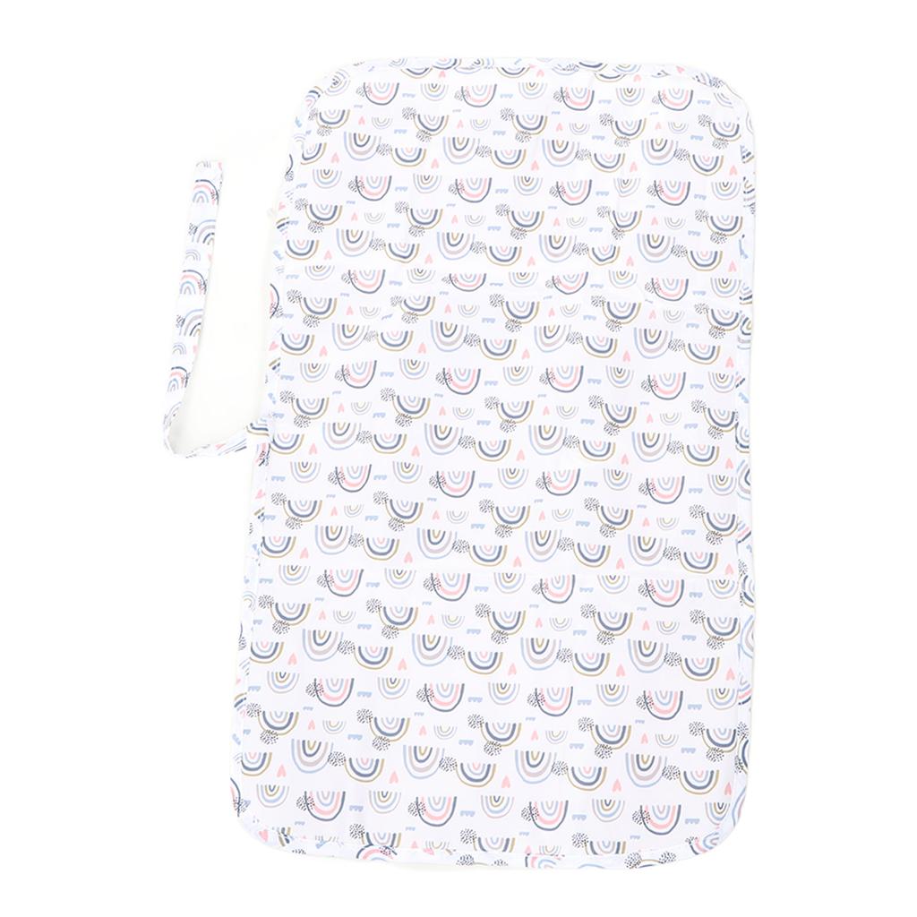 Diaper Changing Pad Waterproof Foldable Portable Nylon Baby Changing Mat for Home Car Outdoor White