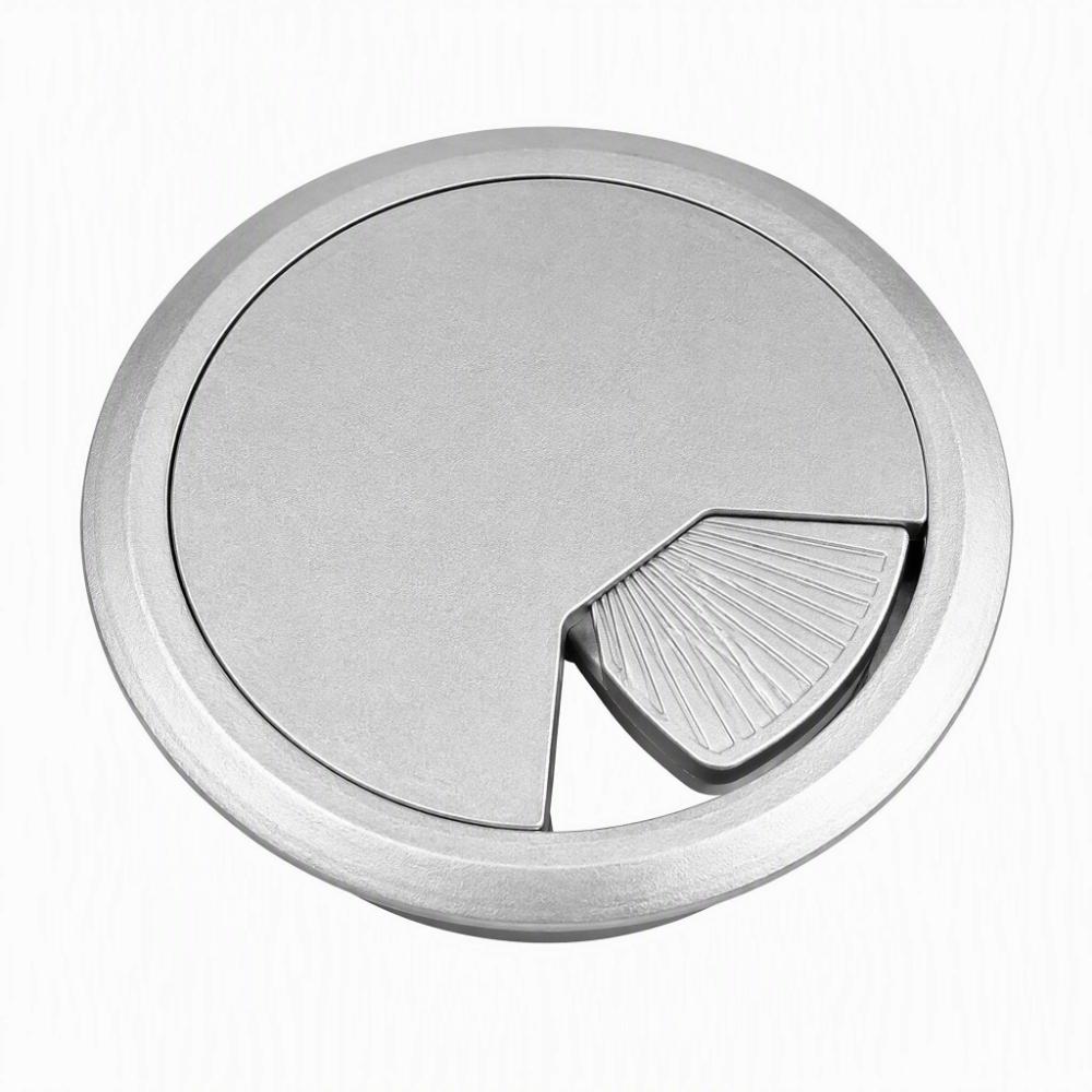 6pcs ABS Desk Grommet Silver Cable Grommet Durable Hole Cover Home