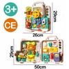 [PACZB] Montessori educational board interactive sensory panel in a suitcase Booklet Z3351