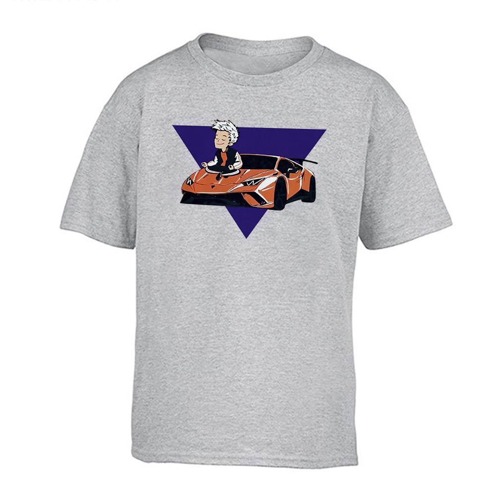 Детские футболки из 100% хлопка Merch A4 с принтом Ламба, повседневный комплект семейной одежды, модные топы для мальчиков и девочек