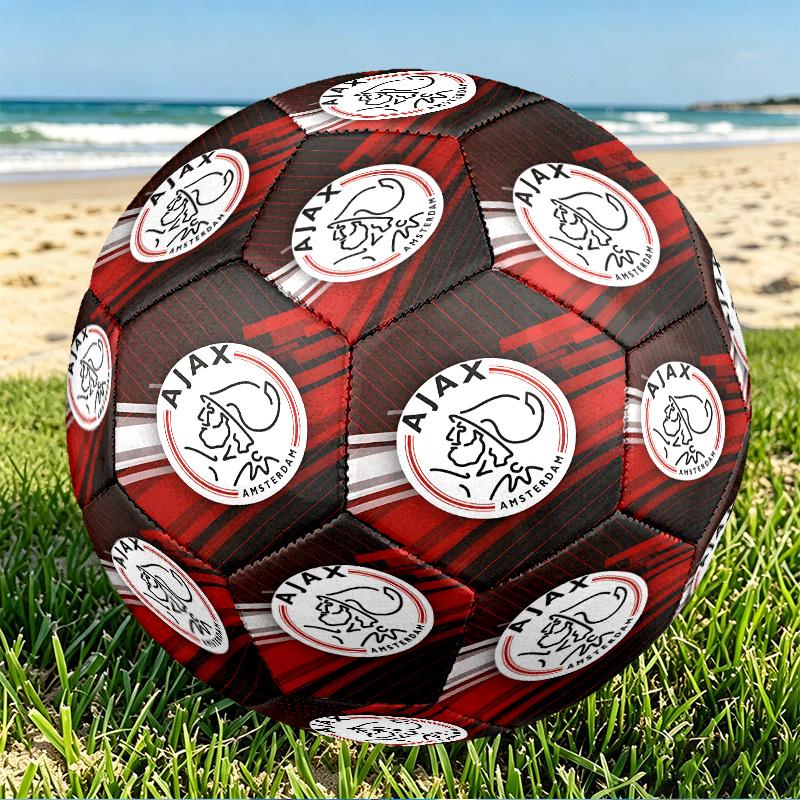 Ajax Print Size 5 Soccer Ball, PU Wear Resistant Football for Match Training and Daily Practice, Birthday Gift for Soccer Fans