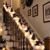 Penguin Christmas Stair Snow Decor Illuminating Snow Scene Decoration  Holiday DIY Decorations
