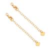 Color-Preserving 14K Gold-Plated Tail Chain Extension for DIY Handmade Bracelets and Necklaces
