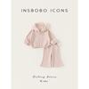 Insbobo Girls' Suit 2026 Spring Children's Stylish New Pink Trendy Hooded Sweatshirt for Girls
