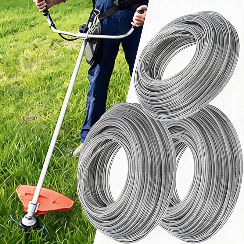 Heavy Duty Serrated Edge Trimmer Line Steel Inner Core Sharp Cutting Weed Wacker Accessory for Garden Lawn Yard Weeding