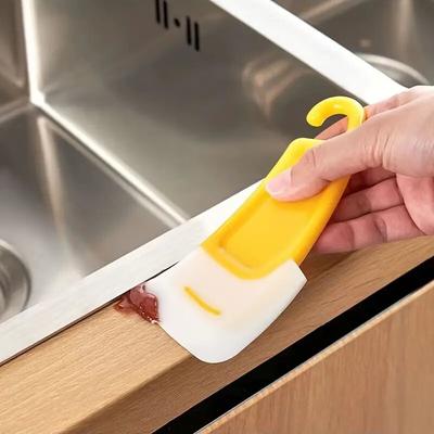 Хороший силиконовый скребок для чистки кастрюль, прочный аксессуар из 2 предметов для мытья кастрюль, чистящий инструмент для выпечки, антипригарная сковорода, кухонная миска, скребок, гибкий