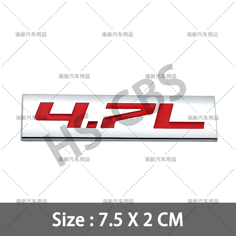 fsbn3 3D Metal 4.0L 4.6L 4.7L 5.0L 5.3L 5.7L Car Rear Trunk Emblem Badge For Jepp Dodge Volvo Ford Cadillac Chevrolet Honda Toyota