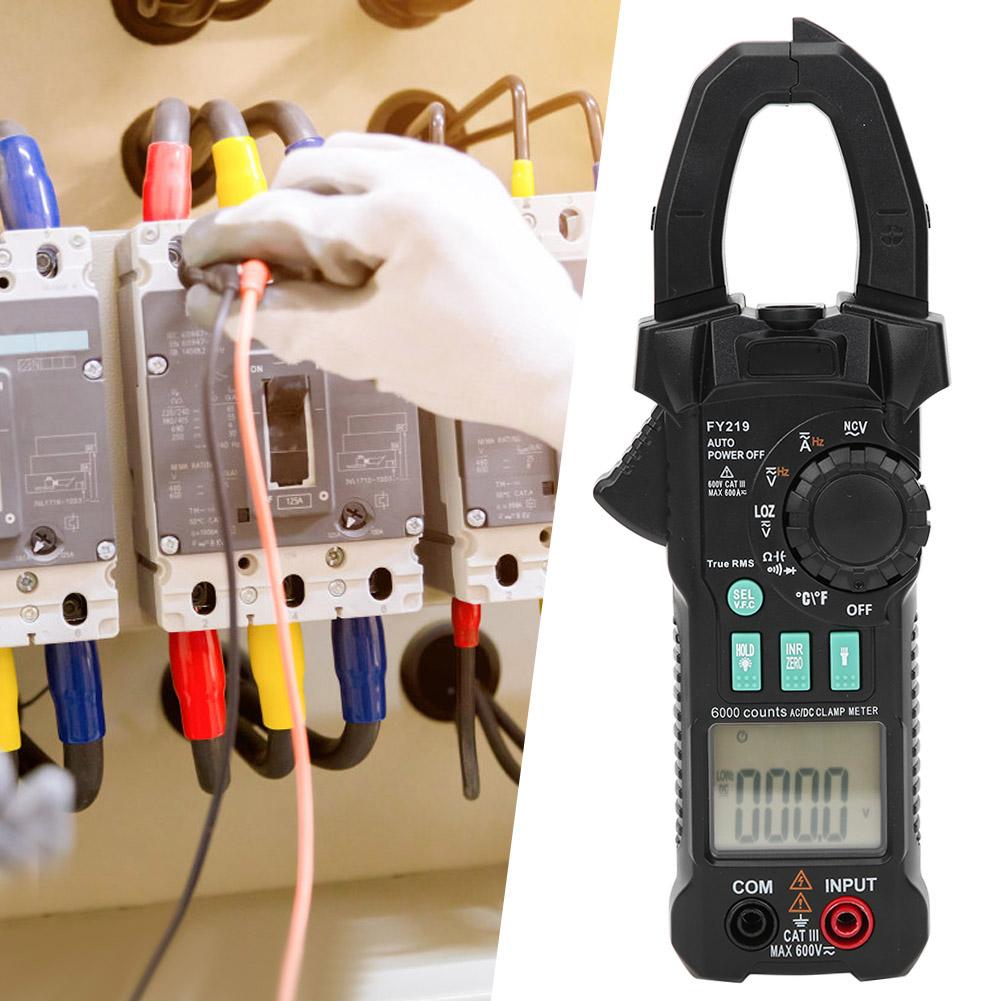 Clamp Meter FY219 High Precision Multimeter Digital Tester for Voltage Current Temperature Testing