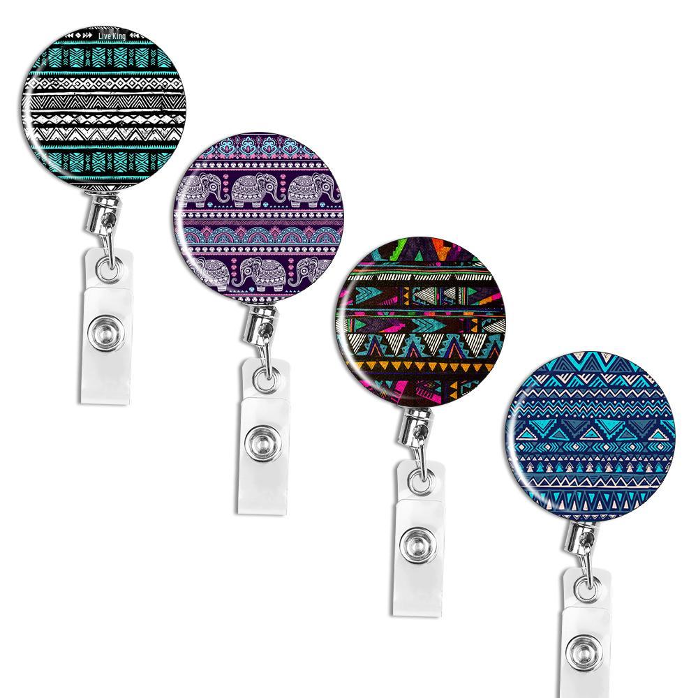 Креативный набор выдвижных офисных брелоков - 4 шт., противоугонный стальной трос