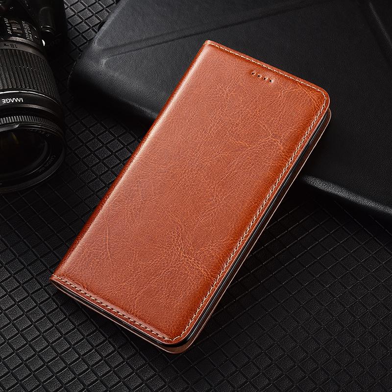 Чехол из натуральной кожи Crazy Horse для Redmi Note 7 8 8T 9 9S 10 10S 11 12 13 14 15 Pro + Plus, чехол-бумажник для телефона