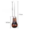 Wooden Cone Sharp Awl Stainless Steel Needle Handmade Needle Cone  Perforated Leather