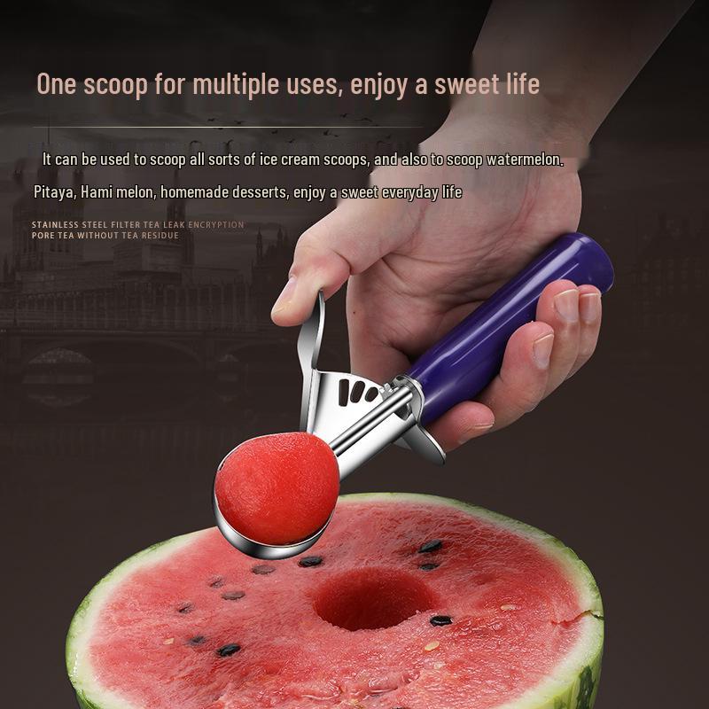 Stainless Steel Ice Cream Scoop and Dessert Spoon