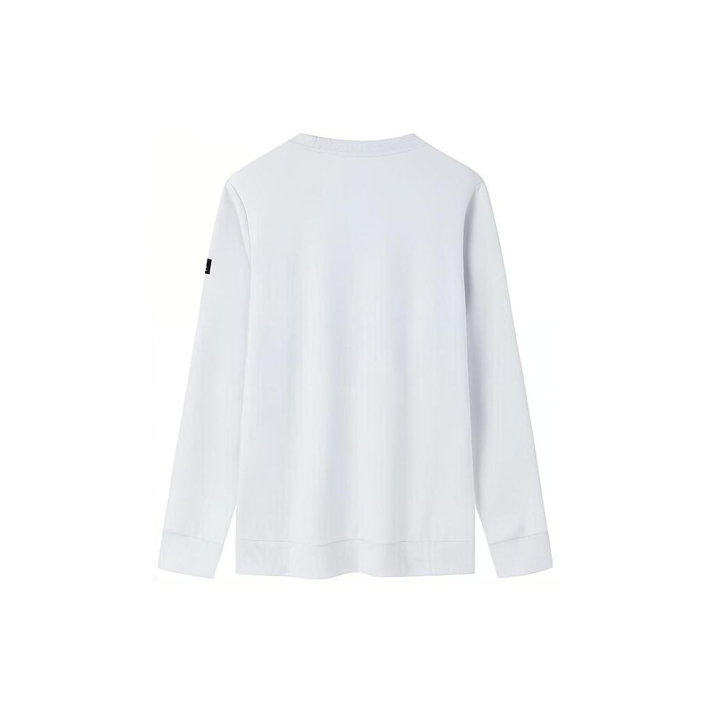 Anta Толстовка с длинным рукавом Lifestyle Series Letter, мужская толстовка, прозрачная, ветро-серая 152337713-1