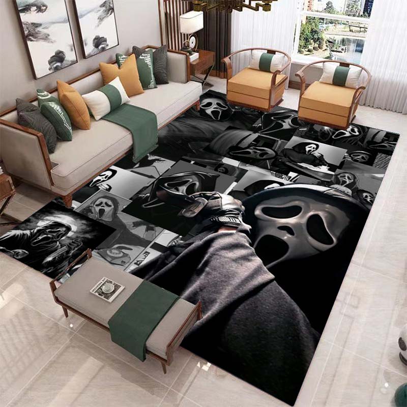 Ковер ужасов на Хэллоуин для гостиной, украшения дома, дивана, журнального столика, коврики, коврик для ванной комнаты, нескользящий напольный коврик