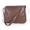 HERMES Christie Rhone bag flap Shoulder Bag Leather Brown/SilverHardware