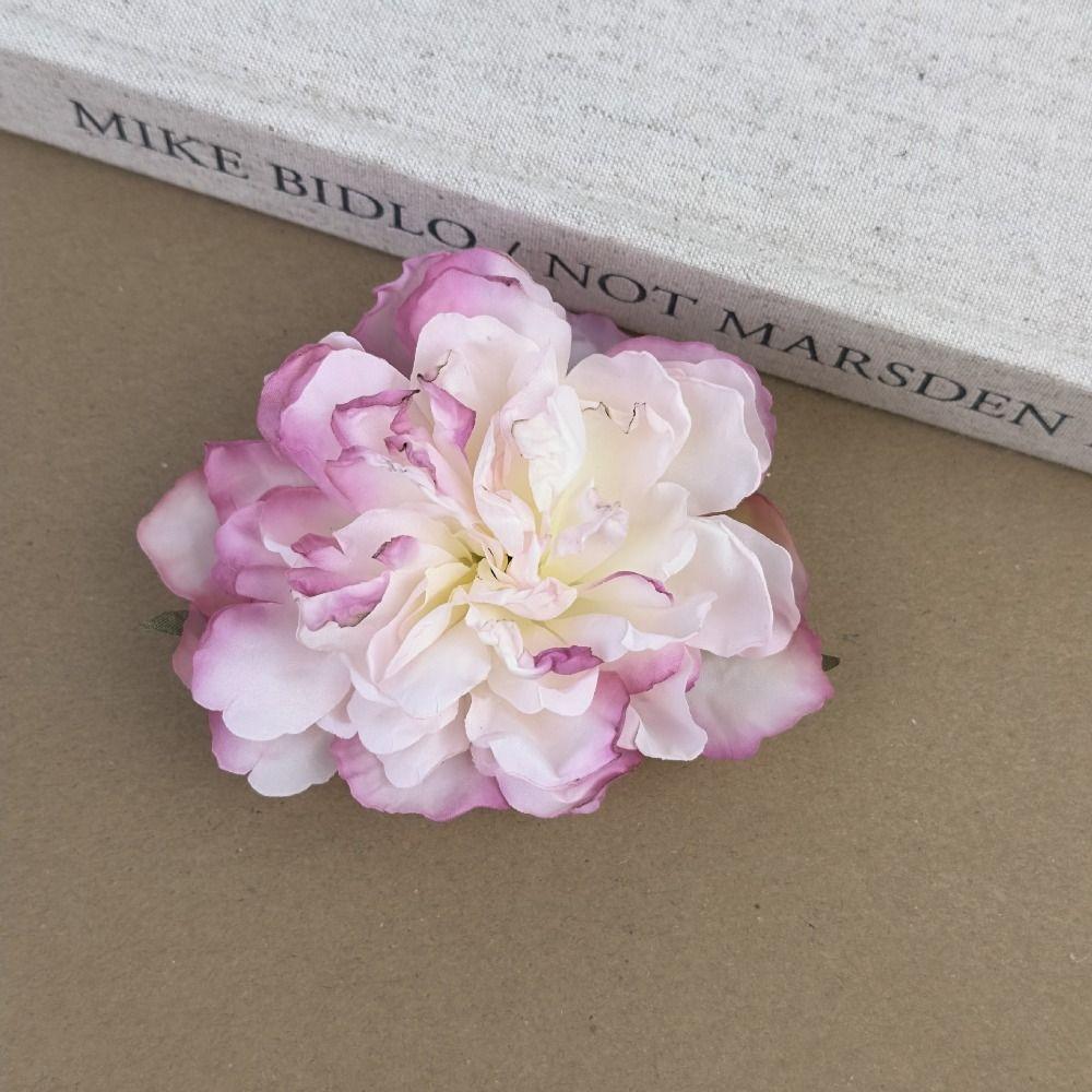 Модная заколка для волос в виде цветка пиона, красочные искусственные цветы, заколки для волос, новая имитация цветка