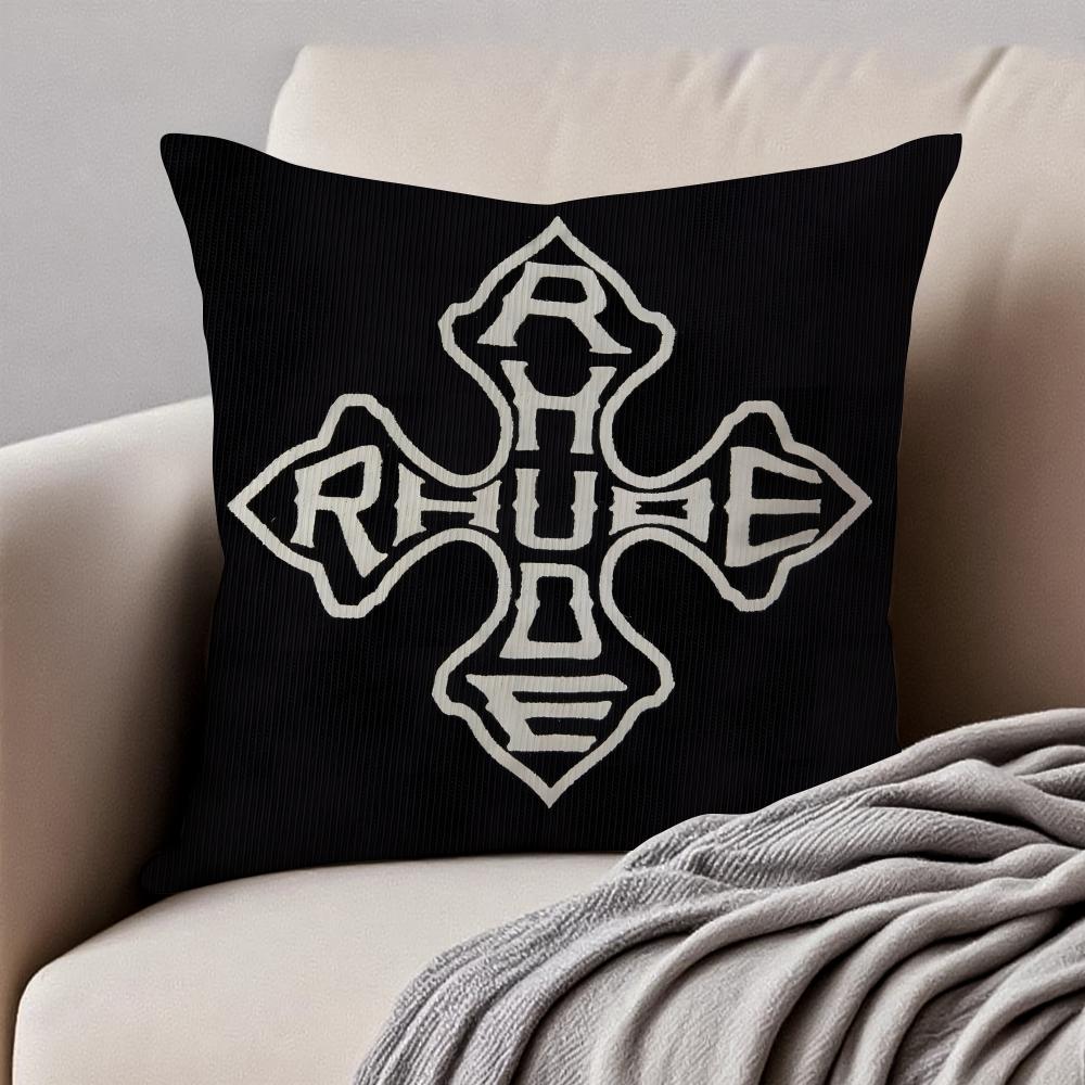 Fashion Brand RRHUDEs Cushion Cover Pillowcase Antidustmite Invisible Zipper Short Plush Sofa Cushion