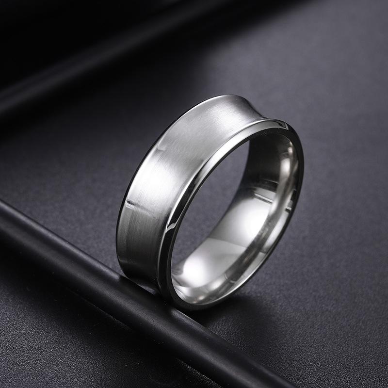 Man Jewelry Men's Titanium Steel Ring Men's Jewelry