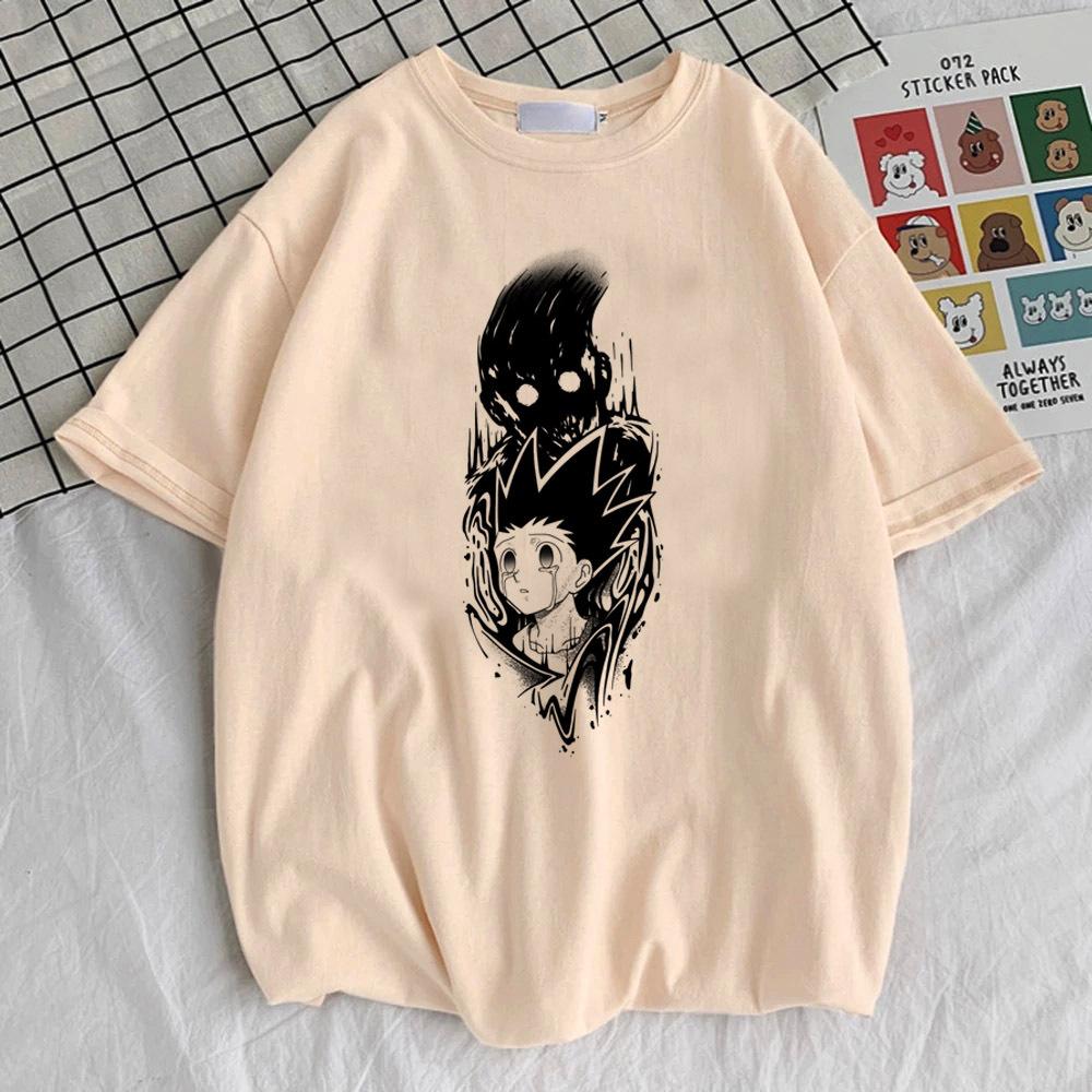 Hunter x Hunter Киллуа Золдик Хисока Курапика Гон футболка женская харадзюку Удобная хип-хоп рубашка Y2k Женская с принтом Пастельный