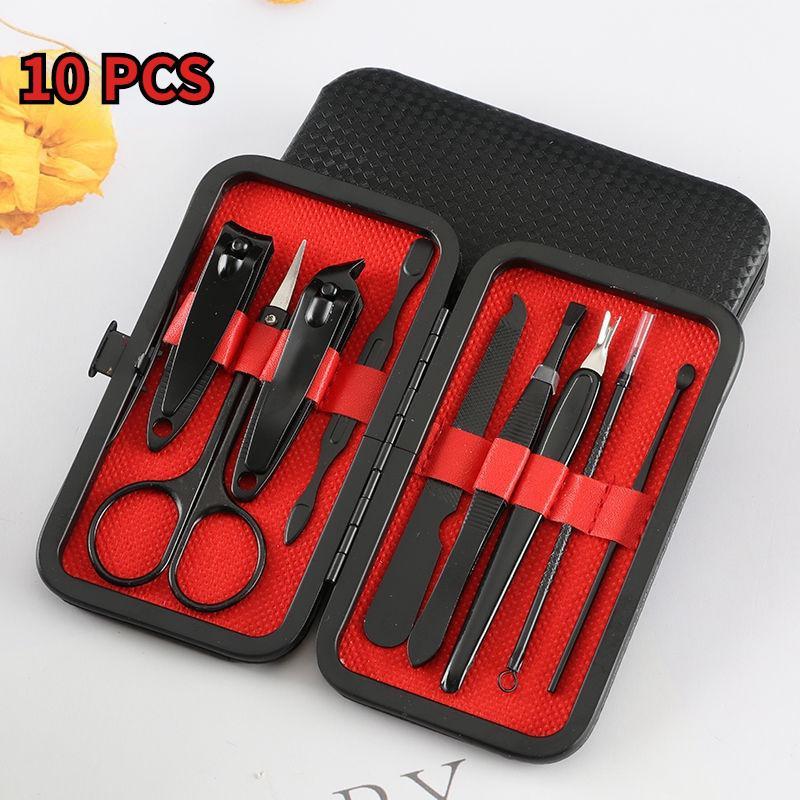 Набор маникюрных кусачек для ногтей. Маникюрные инструменты. Бытовые кирки из нержавеющей стали. Кусачки для ногтей. Маникюрные педикюрные ножницы для ногтей. Полный набор 10/15/19/24 шт.