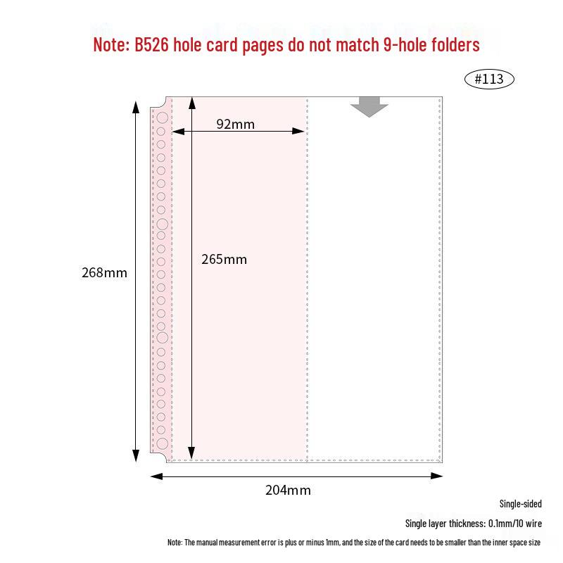 Album With Card B5 Pp Transparent Inner Pages Looseleaf With 1 2 Or 4 Pockets 9hole Refill For Idol Card Storage