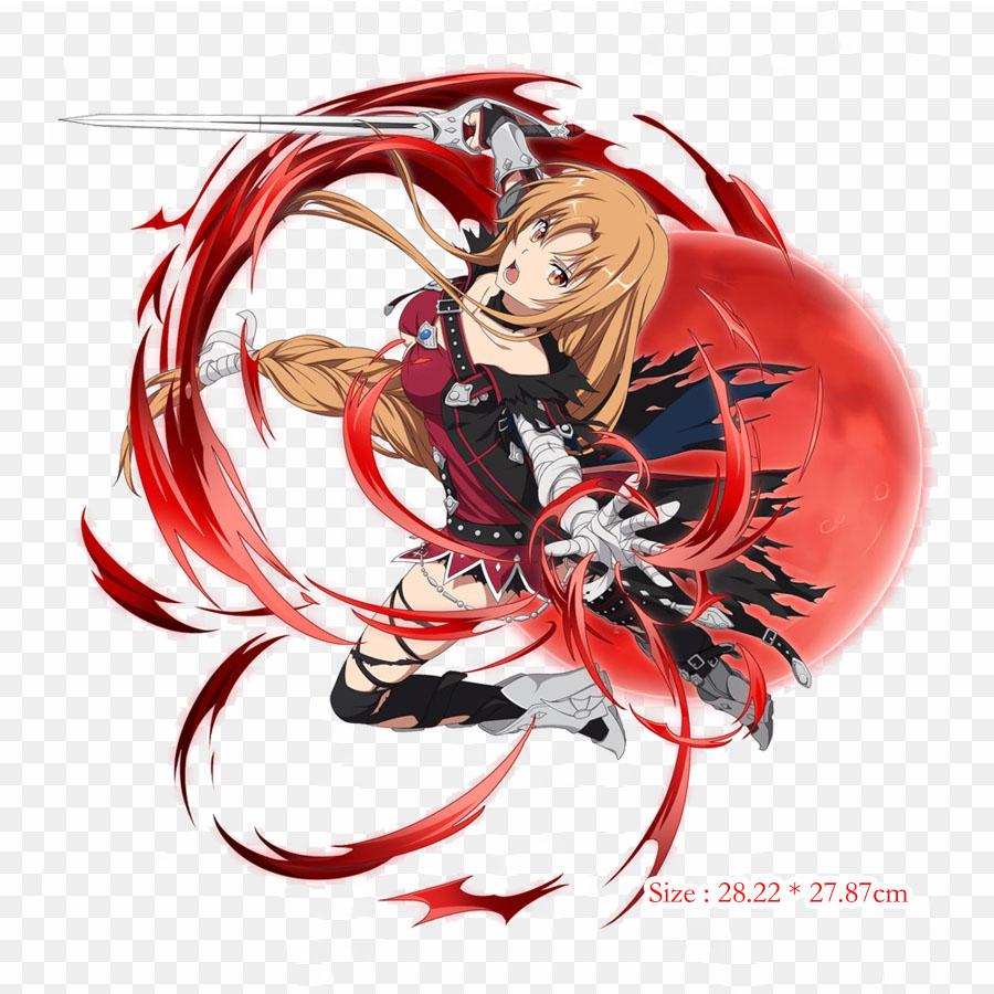 Sword Art Online Tales Of The Rays Tales Of The Rays Асуна Железные нашивки для одежды Аппликации Наклейки на одежду Термочувствительная нашивка на заказ