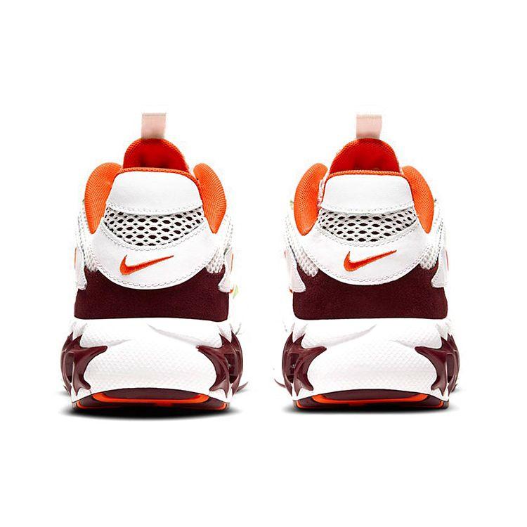 Nike Zoom Air Fire White Dark Beetroot Женские кроссовки Summit-White Orange Light-Lemon CW3876-600