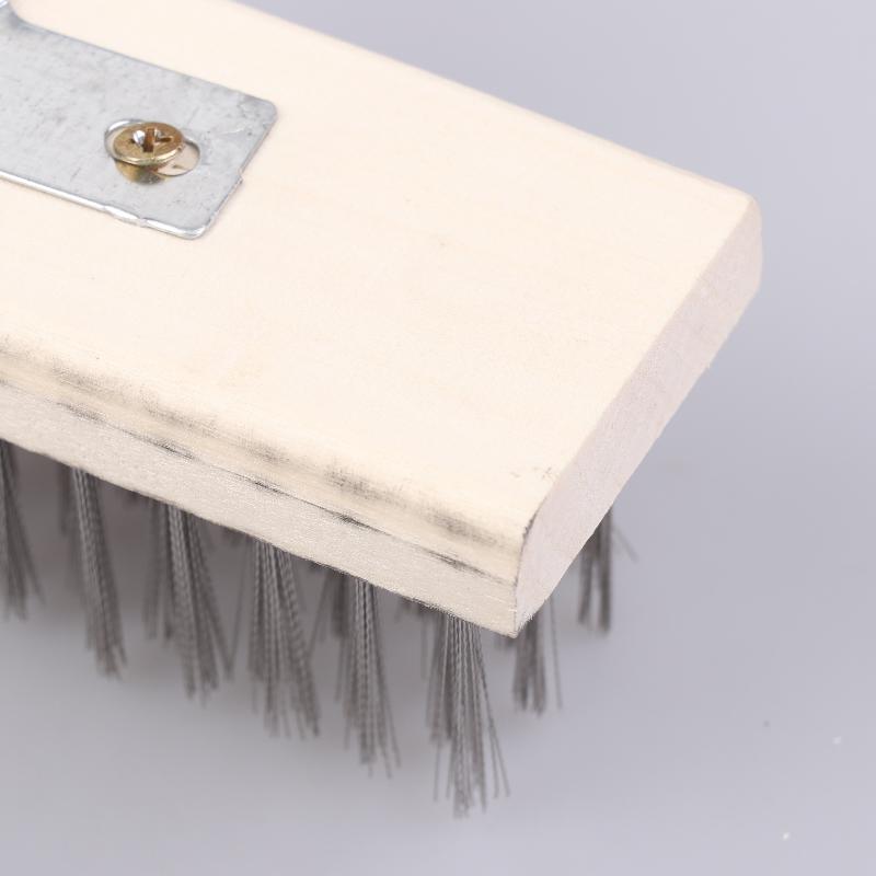 Многоцелевая головка палубной щетки из стальной проволоки 20 см 30 см 50 см Сверхмощная металлическая проволочная щетка для патио грязи и пола гаража