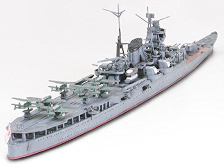 Tamiya Серия Waterline 341 Авианесущий крейсер Императорского японского флота Могами Пластиковая модель 31341 1/700 №