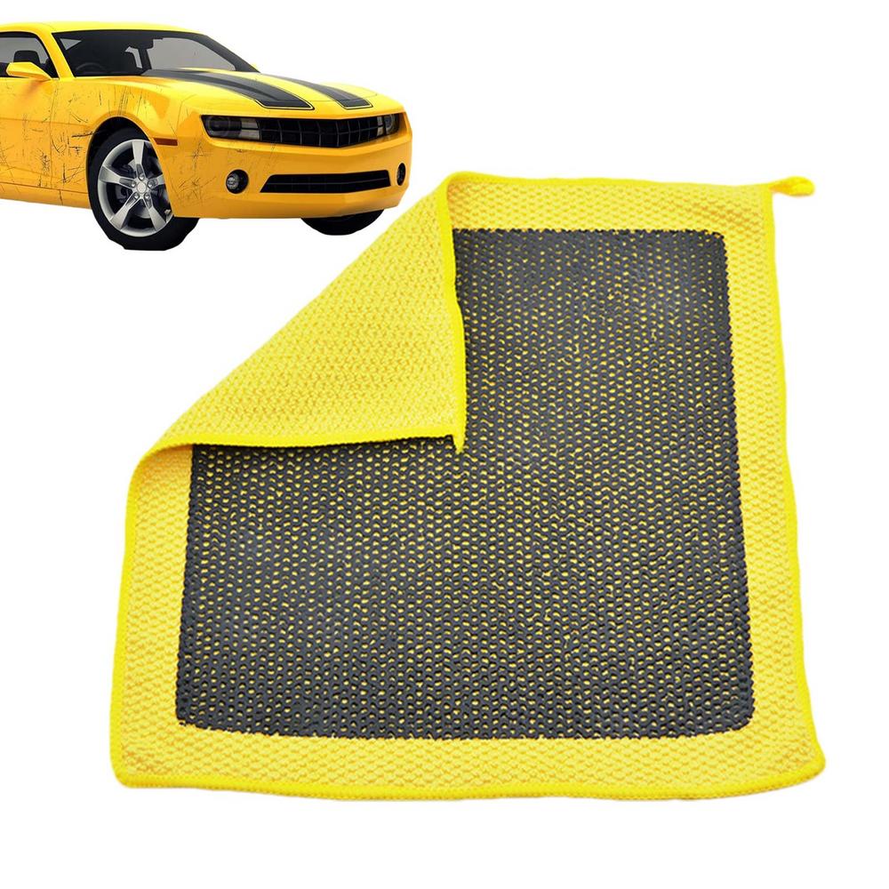 Clay Towel For Car Detailing Scratch Free Microfiber Decontamination Towel Auto Care Paint Safe Synthetic Clay Towel Bright
