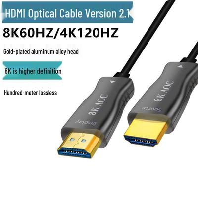 Кабель HDMI 2.1 из оптического волокна для 4K/8K видео высокой четкости, подключения монитора, телевизора и проектора