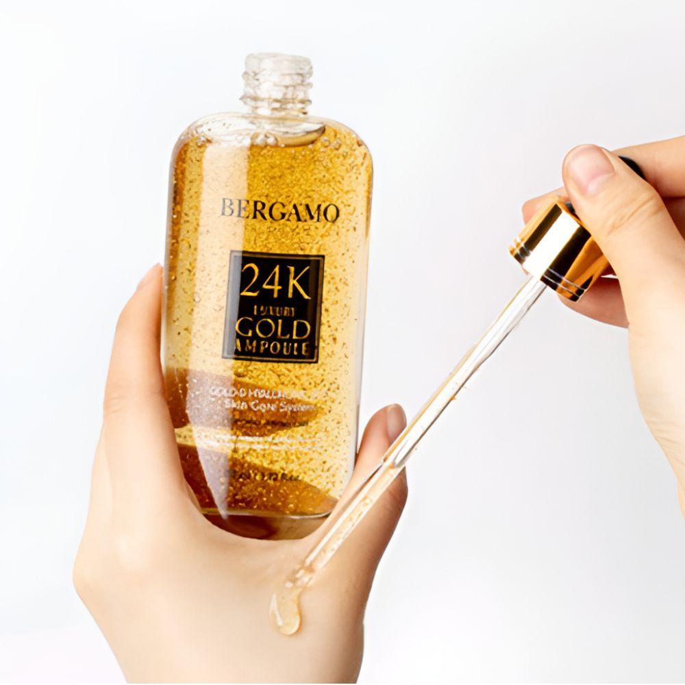 Bergamo 24K Luxury Gold Ampoule Anti-Aging Firming Radiance Serum 110ml