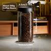 Coffee Beans Vacuum Sealed Tank Transparent Glass Food Storage Jars Household Moisture-proof Air Extraction Airtight Container