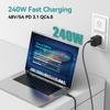 USB 4 for Thunderbolt 4 Cable 8K@60Hz 40Gbps Data Sync 240W Fast Charging USB C to USB C Thunderbolt Cable for MacBook Monitor