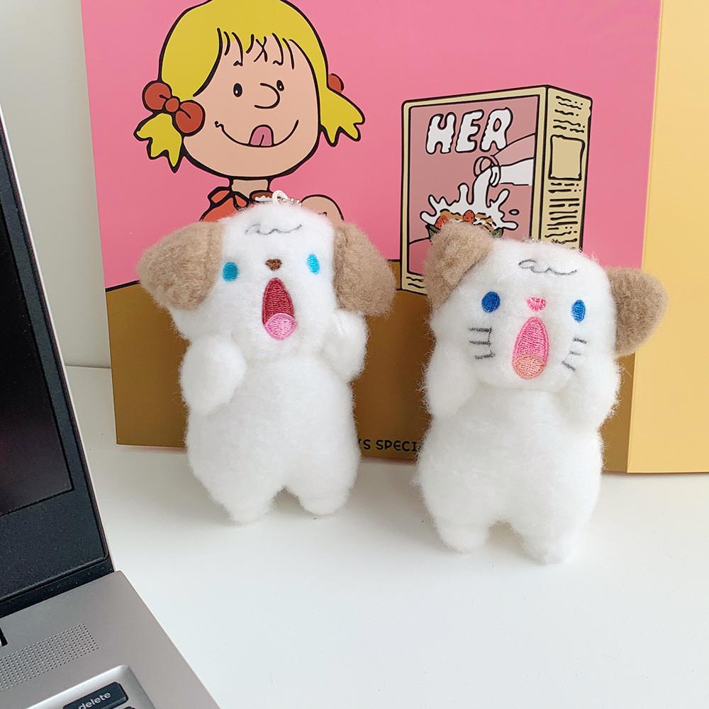 Adorable Mini Plush Toy Cute Puppy Keychain Perfect For Girls Bags And Gifts