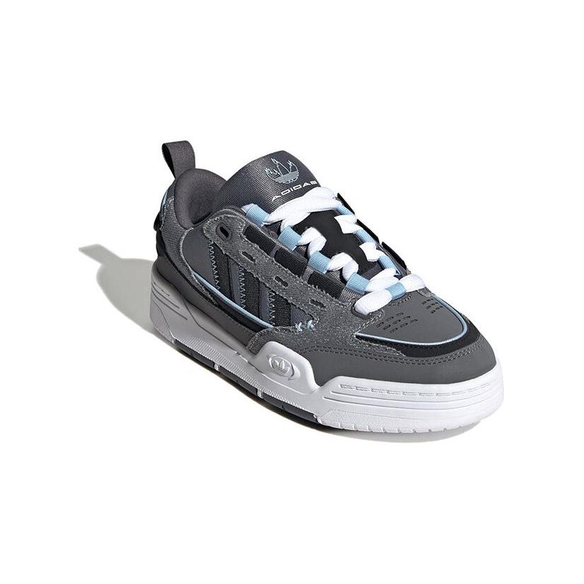 Adidas Оригинальные Adi2000 Удобные Прочные Низкие Кеды для Скейтбординга Детские Кроссовки Серый Черный IG7495