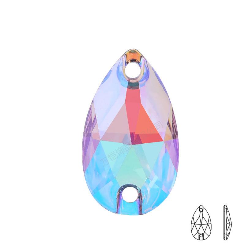 Капля воды из смолы, сшитая вручную, с плоским дном, аксессуары своими руками, декоративная одежда, головные уборы, обувь и шляпы, свадебное платье, плоская пряжка