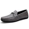 Elegantes Leather Male Slip On Footwear Office Formal Flats Wedding Party Mens Dress Shoes Breath Driving Lazy Loafers Moccasins