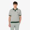Lacoste Мужской джемпер-поло с коротким рукавом, смешанная буклированная пряжа, мультиполоска PH578E-56G132